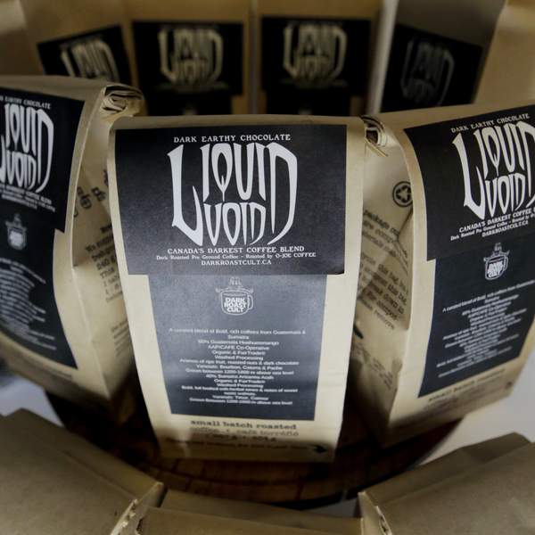 LIQUID VOID *PREGROUND COFFEE* Half Pound Bag